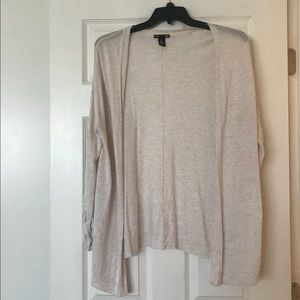 H&M Open Cardigan In Oatmeal